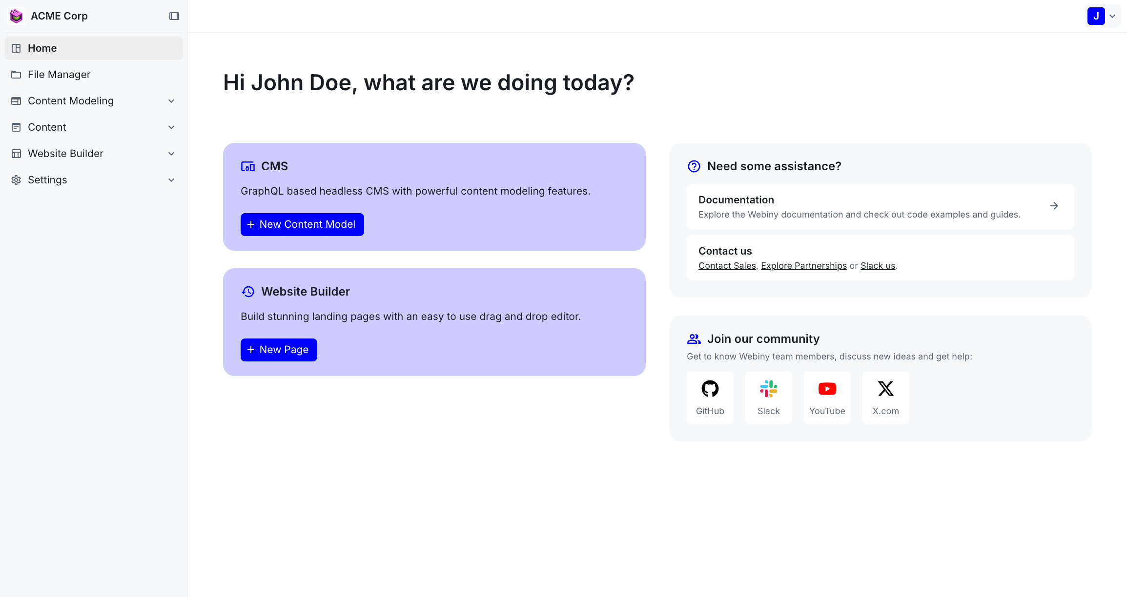 Admin application with custom branding applied